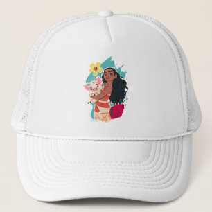 Casquette Moana Holding Pua illustré graphique