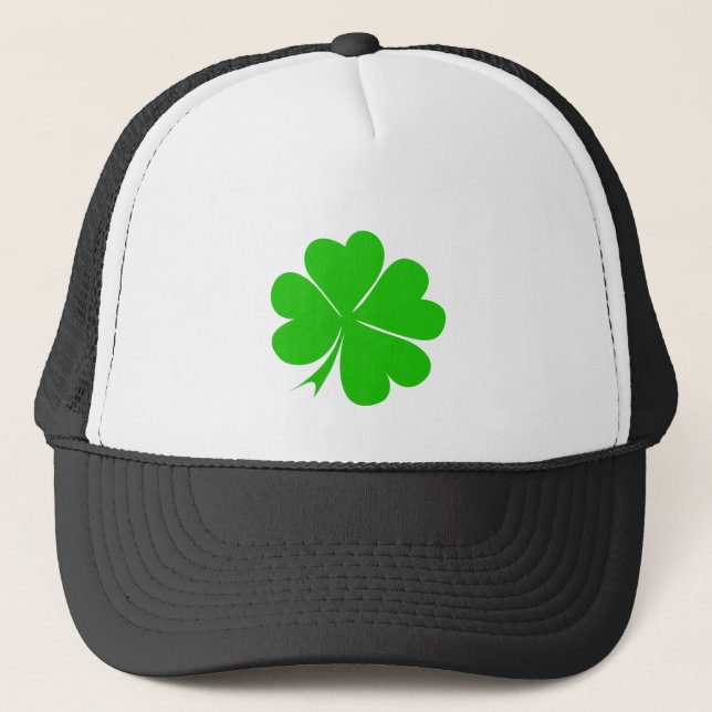 Casquette Mode shamrock et irlandaise de la feuille de trèfl (Devant)