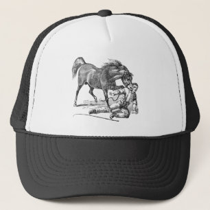 Casquette Modèle acéré méchant fâché vintage de cheval