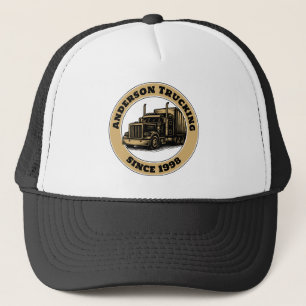Casquette Modèle de camionnage de semi-remorque