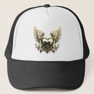 Casquette Modèle de monogramme en or