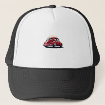 Modèle de voiture classique rouge 1960