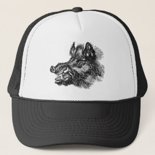 Casquette Modèle méchant vintage de défenses du sanglier 