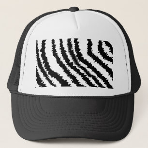 Casquette Modèle noir d'impression de zèbre