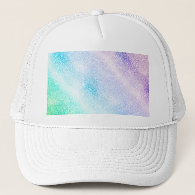 Casquette Modèle vitreux ombre Blue Purple Glitter (Devant)