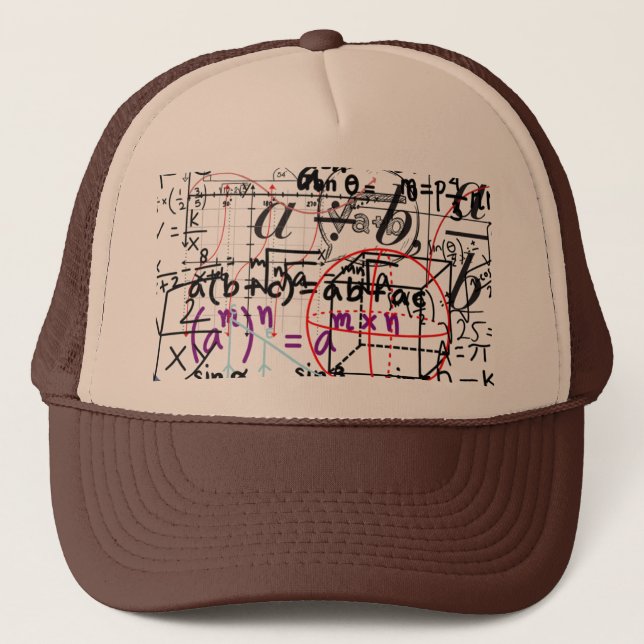 Casquette Modélisation mathématique du chapeau de camion (Devant)