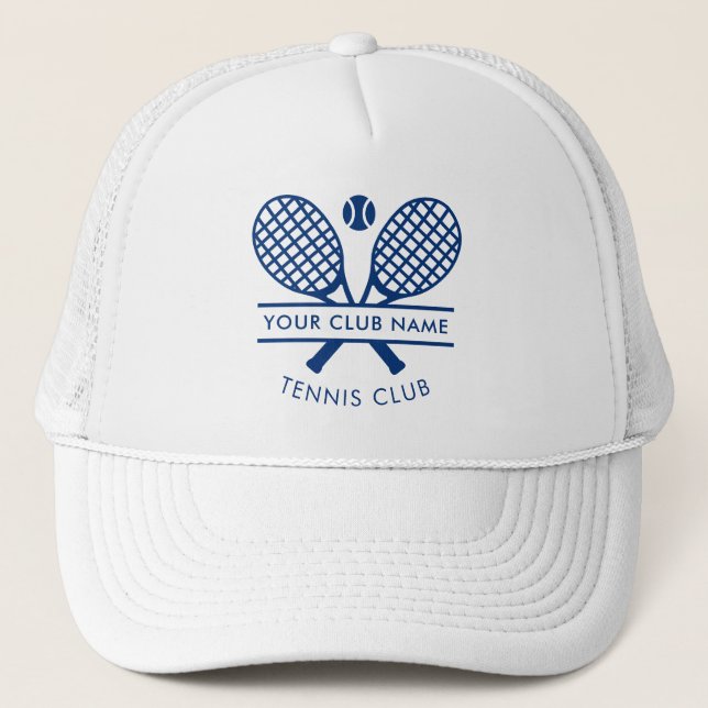 Casquette Modern Tennis Country Club Nom Raquettes Icônes Bl (Devant)