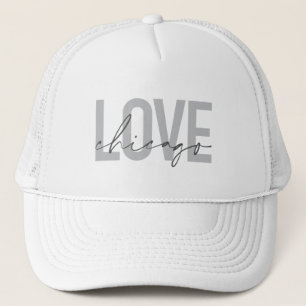 Casquette Moderne, cool, simple, minimal, design Love Chicag