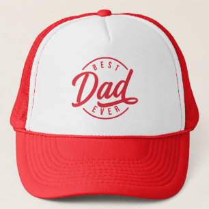 Casquette Moderne Meilleur papa jamais Typographie Trucker C