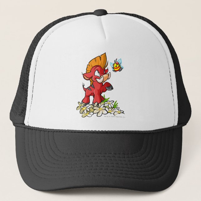 Casquette Moehog rouge et bourdonnement (Devant)