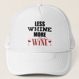 Casquette Moins de vin Plus de vin amusant Amateur de vin