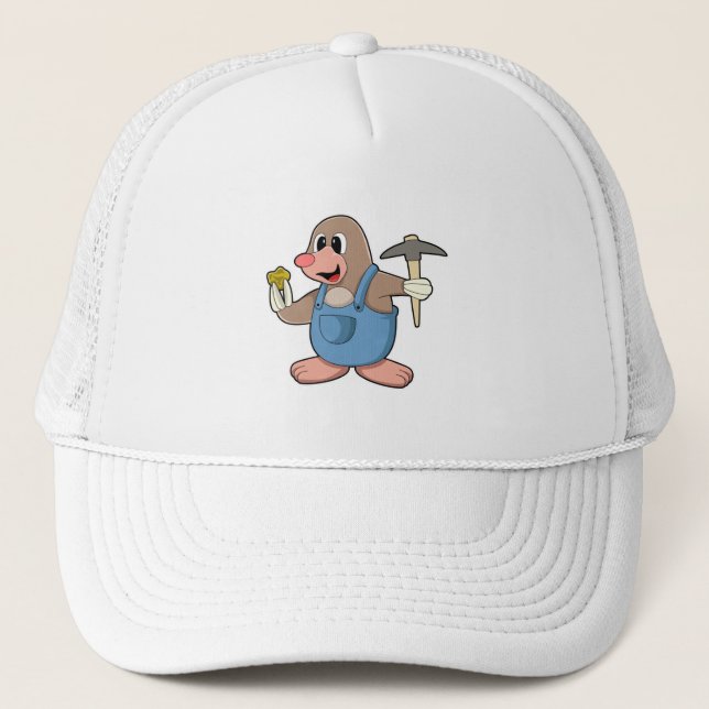 Casquette Mole comme Miner avec Or (Devant)