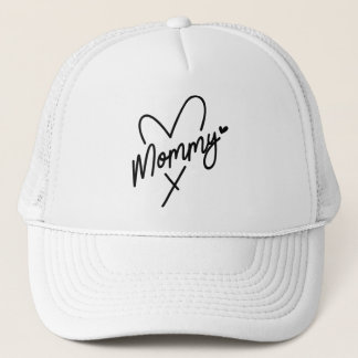 Casquette Mommy Simple Modern Script Typography Heart