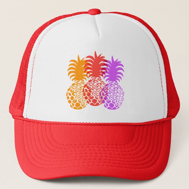 Casquette Momona Pineapple Hawaiian Tropical (Devant)
