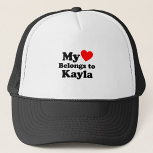 Casquette Mon coeur appartient à Kayla
