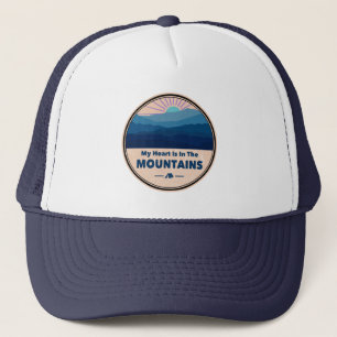 Casquette Mon coeur est dans les montagnes