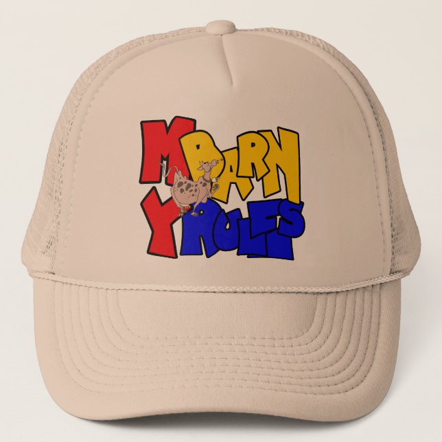 Casquette Mon étable Mes règles Vache laitière (Devant)