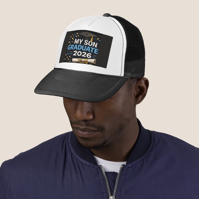 Casquette Mon fils est diplômé 2026 (En situation)