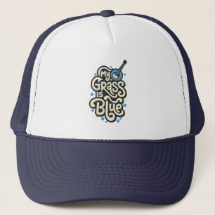 Casquette Mon Herbe Est Bleu Bluegrass Musique Folle