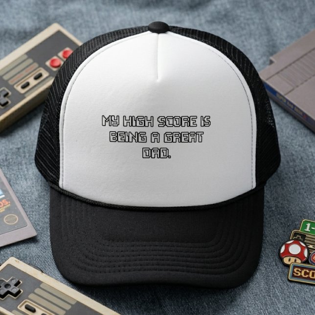 Casquette Mon meilleur score est d'être un super papa (Créateur téléchargé)