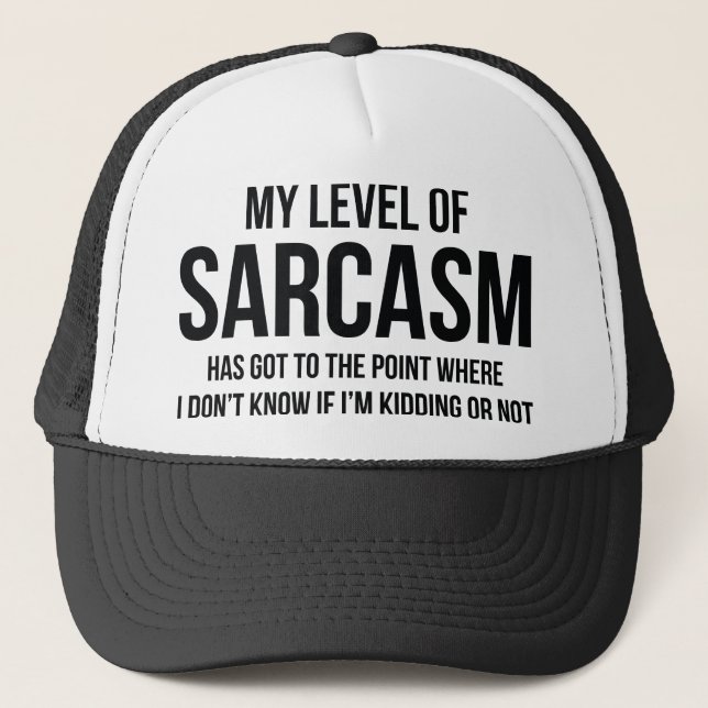 Casquette Mon Niveau De Sarcasme (Devant)