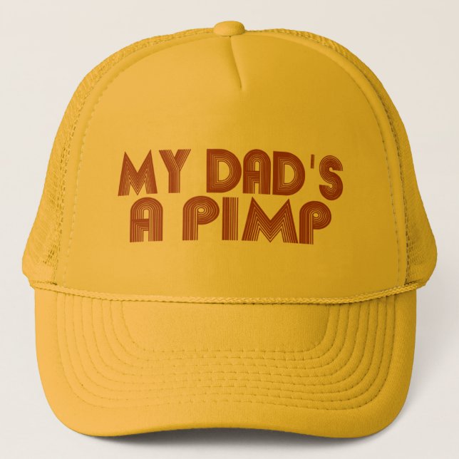 Casquette Mon papa est un souteneur (Devant)