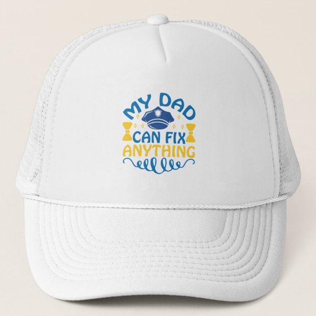 Casquette Mon père peut réparer n'importe quoi (Devant)