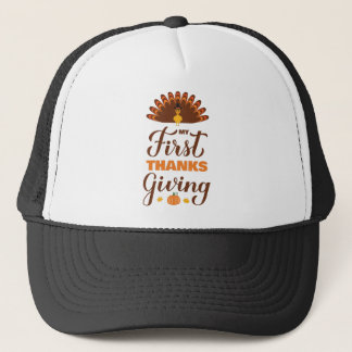 Casquette Mon Premier Thanksgiving. Bébé 1er Thanksgiving