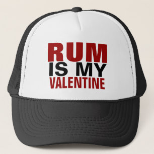 Casquette Mon Valentin, c'est du rhum drôle   Journée anti-V