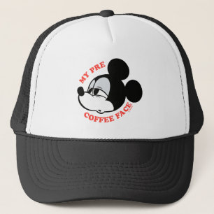 Casquette Mon visage de Mickey Mouse avant le café