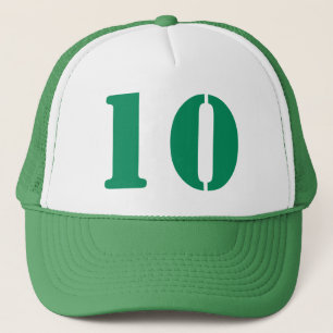 Casquette Monograma d'ordre personnel dans nombre 10 blanc