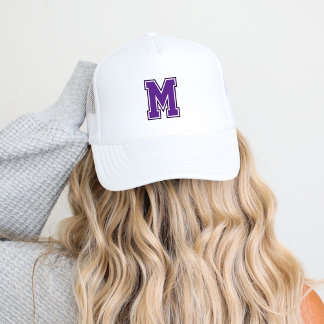 Casquette Monogramme à varsité violette