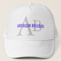 Monogramme américain de race de bouledogue