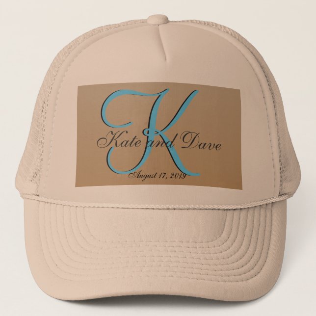 Casquette Monogramme beige neutre (Devant)
