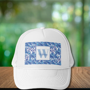 Casquette Monogramme Blue Floral Nom