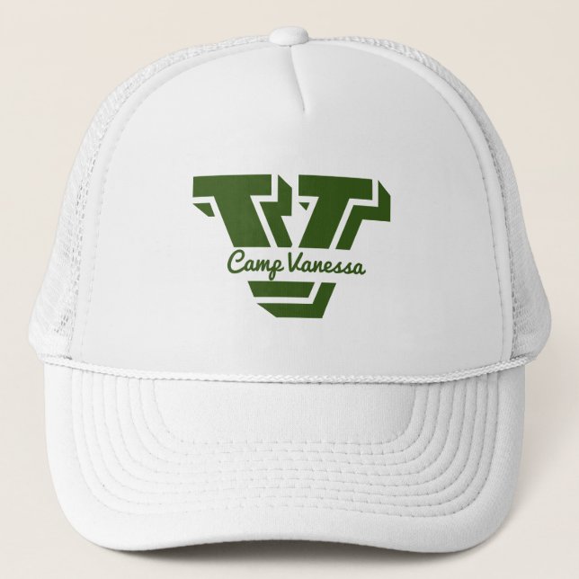 Casquette Monogramme élégant Camp initial Bach Green (Devant)