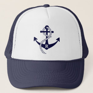 Casquette Monogramme initial personnalisé par Ancre nautiqu