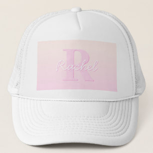 Casquette Monogramme personnalisable   Ombre de la pêche et 