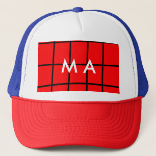 Casquette Monogramme simple ajoutez votre lettre de nom homm