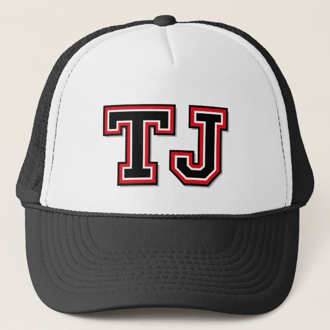 Casquette Monogramme 'TJ' (Devant)