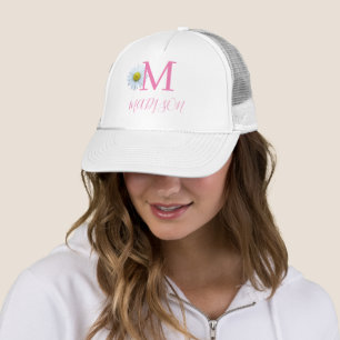 Casquette Monogrammes Initiales Daisy Moderne