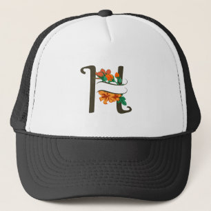 Casquette Monographie florale H lettre majuscule