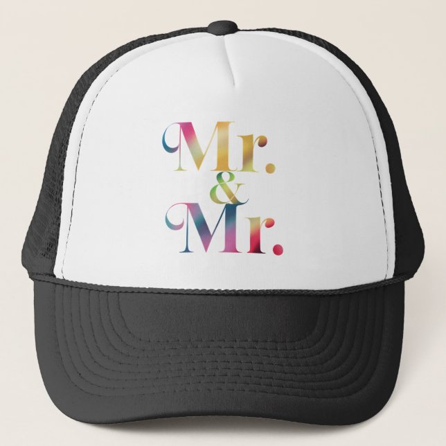 Casquette Monsieur et Monsieur Gay Enterrement de vie de gar (Devant)