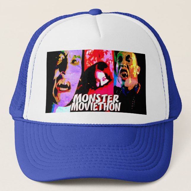 Casquette MONSTER MOVIETHON Saison 2 Banner Trucker Chapeau (Devant)