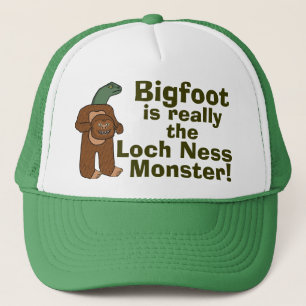 Casquette Monstre drôle de Bigfoot Loch Ness