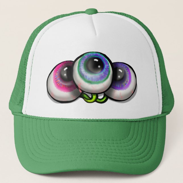 Casquette Monstre spatial Alien Eyeballs (Devant)