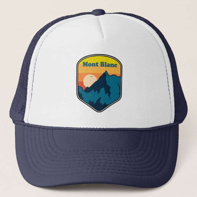 Casquette Mont Blanc France Lever du soleil (Devant)