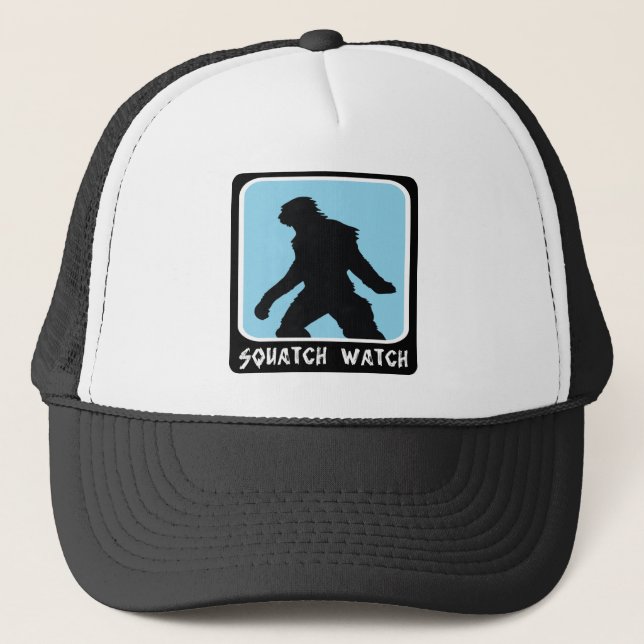 Casquette Montre de Squatch - chasseur de Sasquatch Bigfoot (Devant)