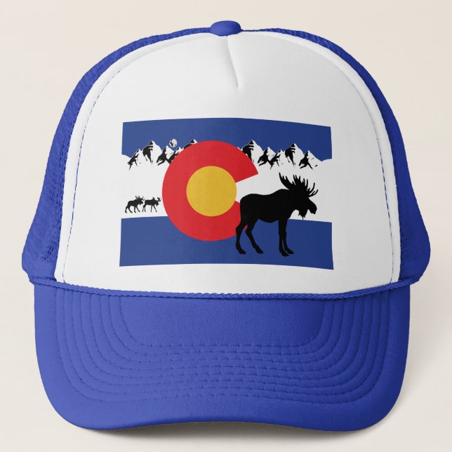Casquette MOOSESin—Drapeau du Colorado (Devant)
