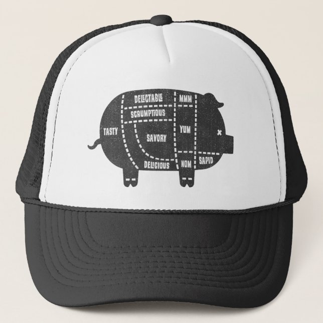 Casquette Morceaux de porc III (Devant)